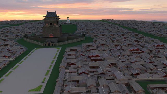 clock tower 3D Модель .c4d .max .obj .3ds .fbx .stl .blend
