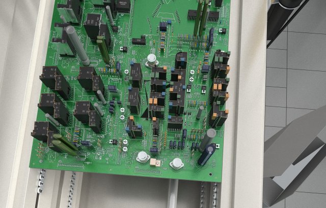 circuit board Modelo 3D .c4d .max .obj .3ds .fbx .stl .blend