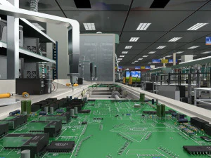 circuit board 3D Model