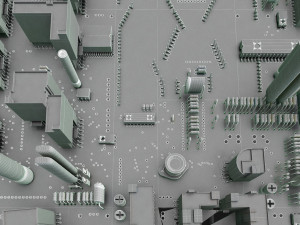 circuit board Modelo 3D