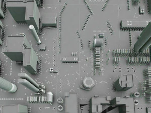 circuit board 3D Model