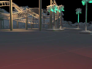 stunt theater 3D Model