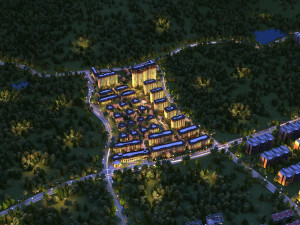 town night scene 3Dモデル
