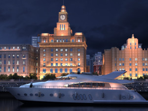 city night scene 3D Model