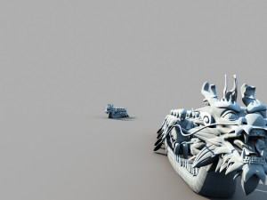 dragon boat Modèle 3D