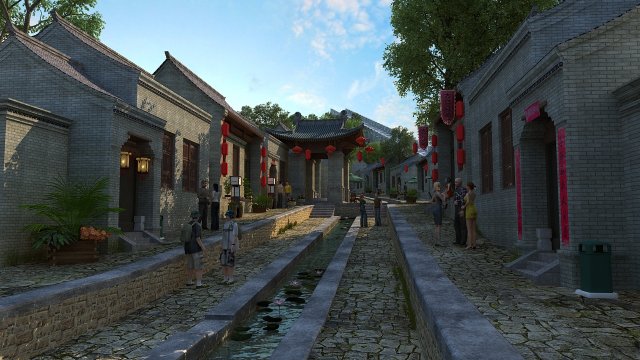 ancient city Model 3D .c4d .max .obj .3ds .fbx .stl .blend 