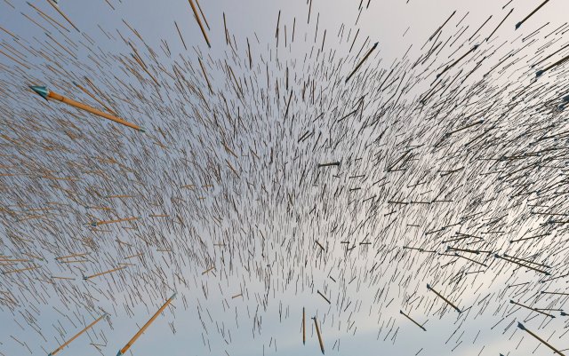 grass boat borrowing arrows Model 3D .c4d .max .obj .3ds .fbx .stl .blend 