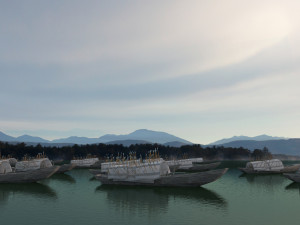 grass boat borrowing arrows Model 3D