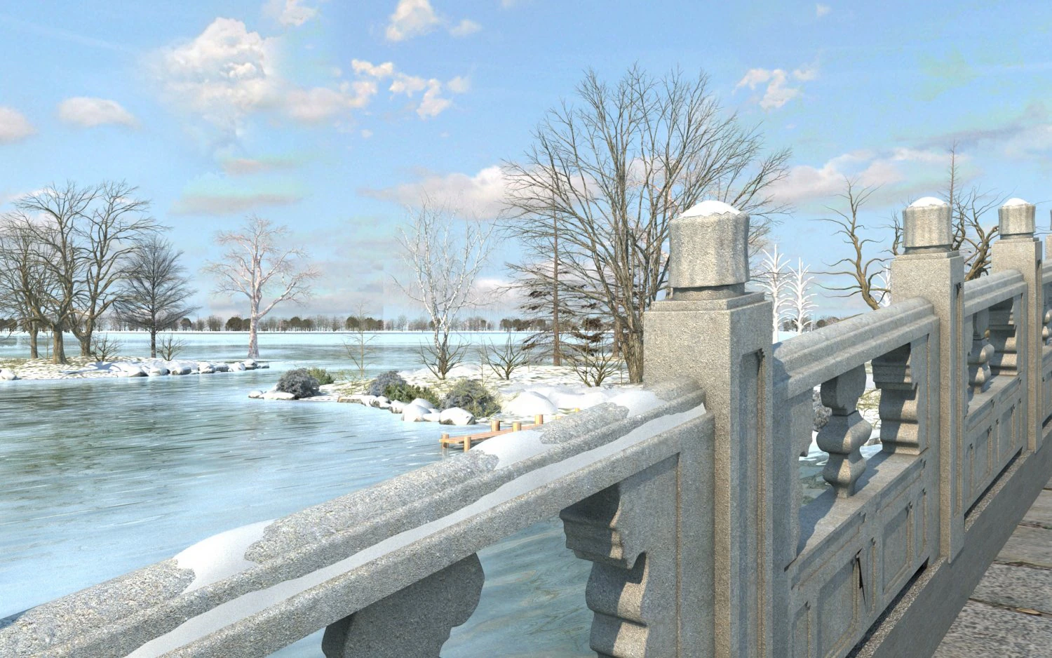 winter 3D Model .c4d .max .obj .3ds .fbx .stl .blend 