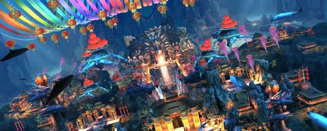 undersea palace 3D Model .c4d .max .obj .3ds .fbx .stl .blend 