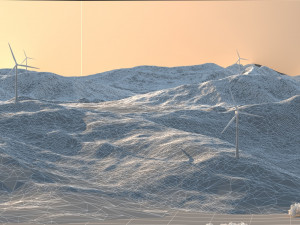 wind power station 3D 模型