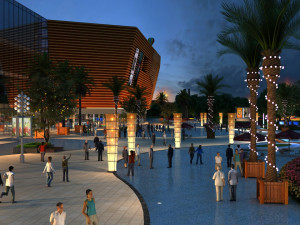 city night scene 3D Модель