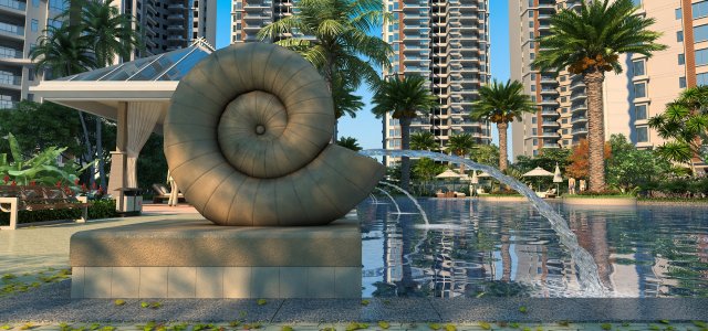 fountain 3D 모델 .c4d .max .obj .3ds .fbx .stl .blend 