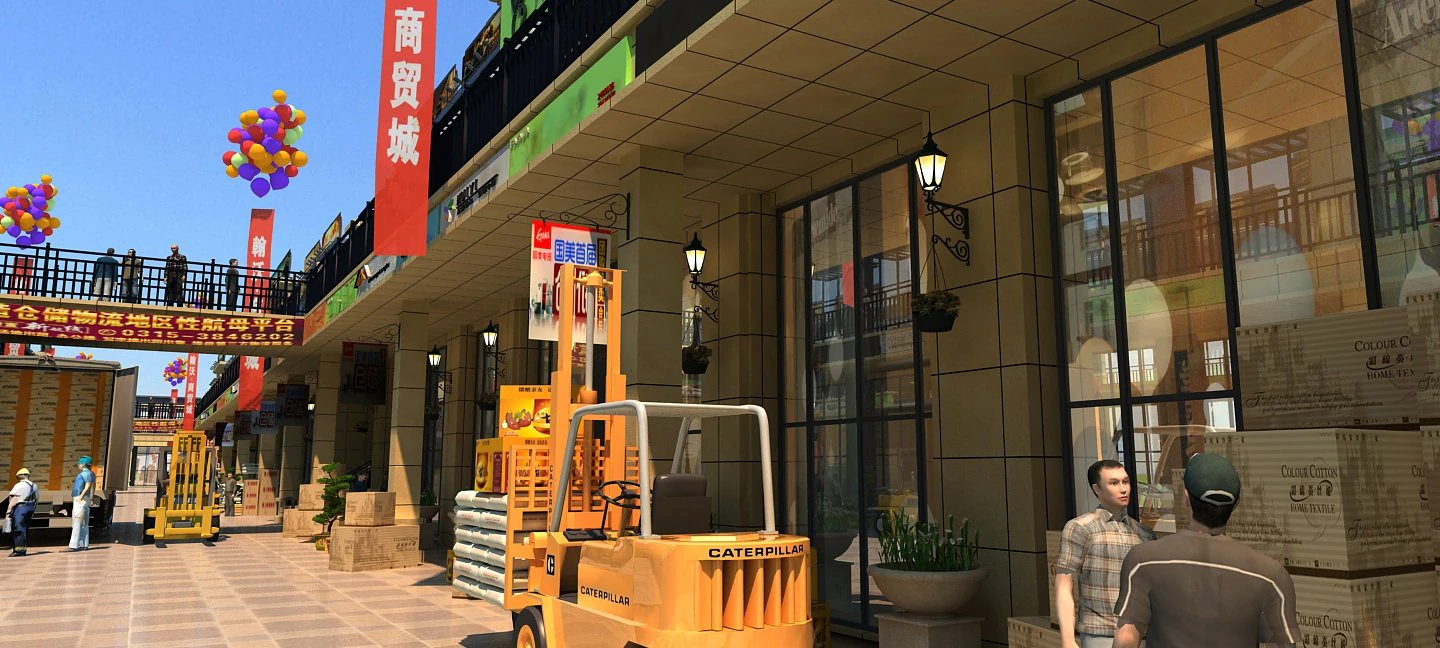 logistics and warehousing 3D Model .c4d .max .obj .3ds .fbx .stl .blend 