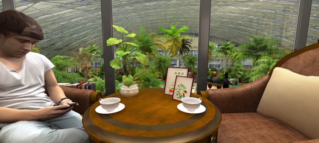 tea room 3D Model .c4d .max .obj .3ds .fbx .stl .blend 