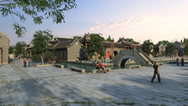 chenghuang temple Model 3D .c4d .max .obj .3ds .fbx .stl .blend