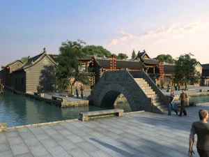 chenghuang temple 3D Model