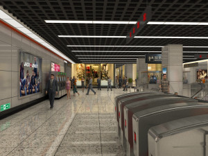 subway station 3D Model