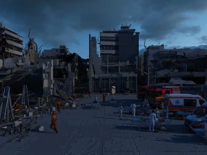 earthquake 3D Model