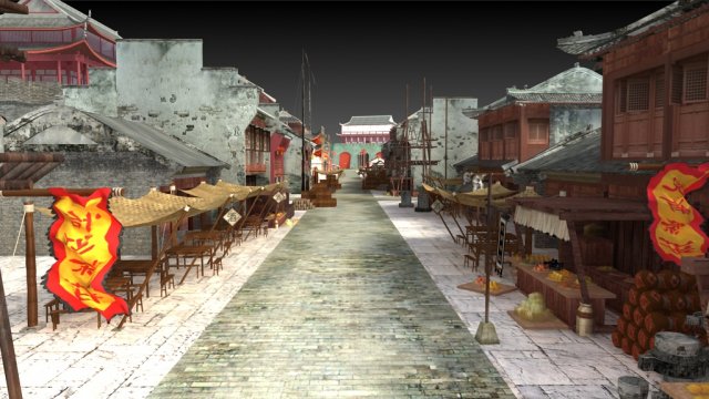 ancient city 3Dモデル .c4d .max .obj .3ds .fbx .stl .blend 