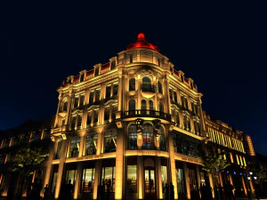 vista notturna di Harbin Modello 3D