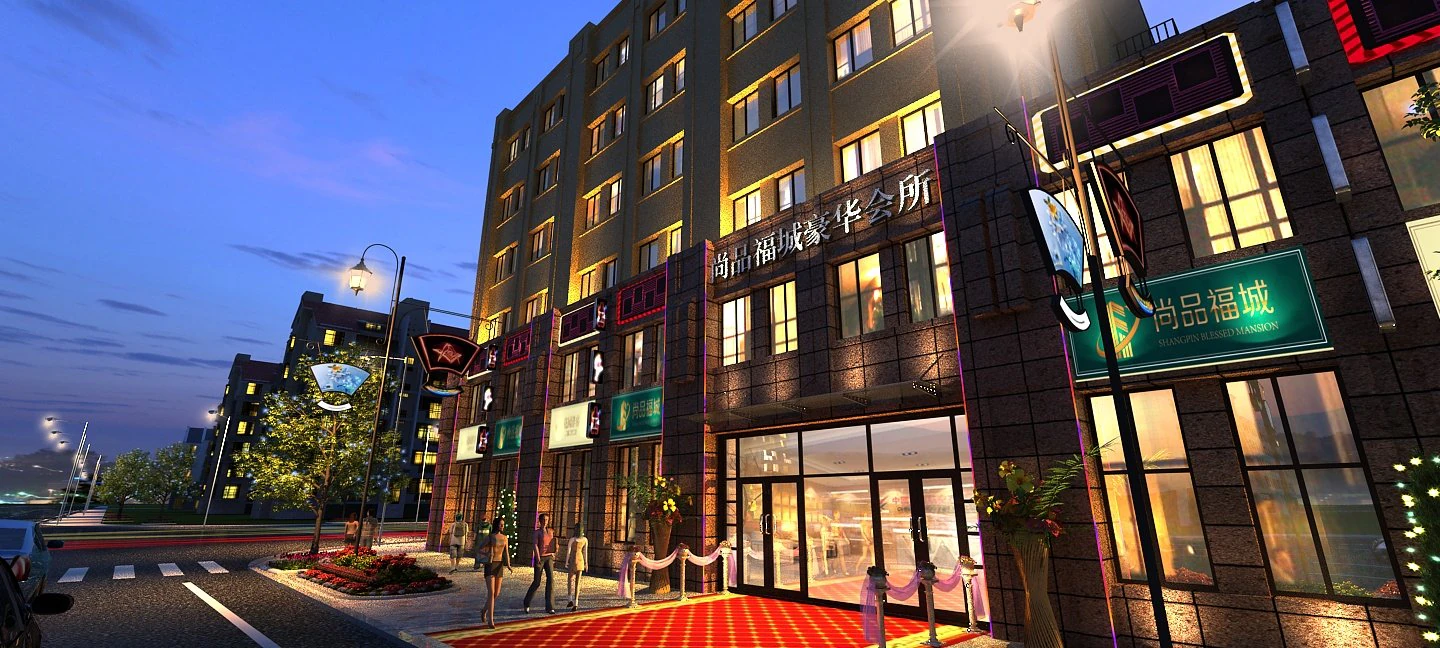 luxury club 3D Model .c4d .max .obj .3ds .fbx .stl .blend 