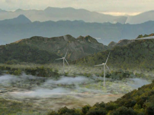 风力发电站 3D 模型