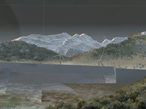 风力发电站 3D 模型