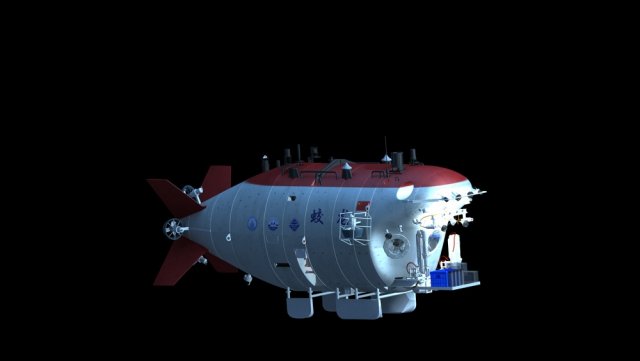dragon boat submarine 3D Модель .c4d .max .obj .3ds .fbx .stl .blend 