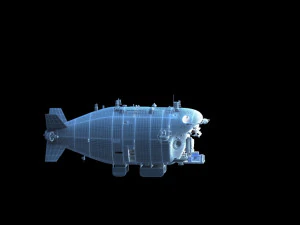 dragon boat submarine 3D Model