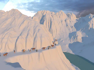 호랑이 도약 협곡 3D 모델