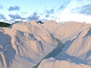 tiger leaping gorge Modèle 3D