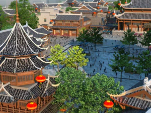 ancient construction scene 3D Model