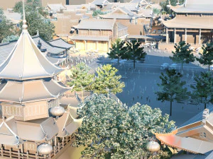 ancient construction scene 3D Model