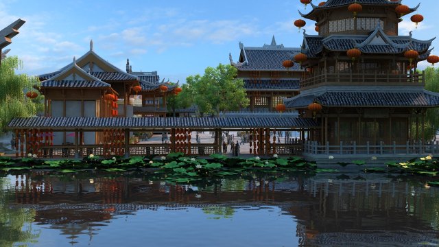 ancient construction scene 3D Model .c4d .max .obj .3ds .fbx .stl .blend 