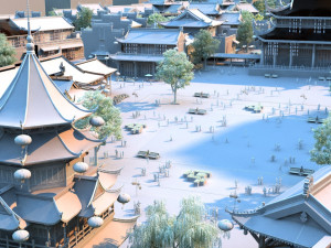 ancient construction scene 3D Model