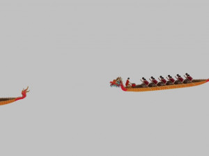 dragon boat Model 3D