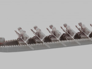 dragon boat Modèle 3D
