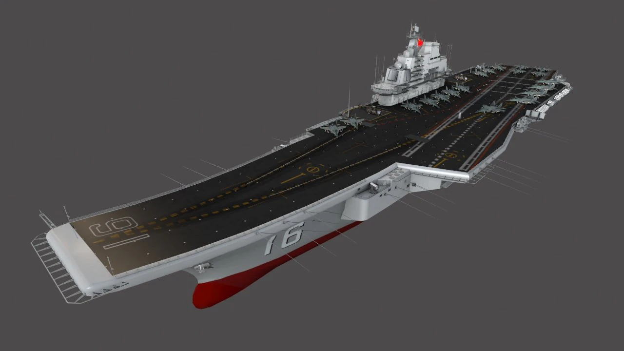 aircraft carrier 3D Model .c4d .max .obj .3ds .fbx .stl .blend 