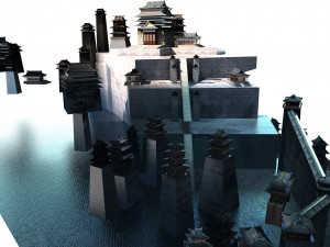 ancient palace 3D मॉडल