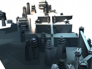 ancient palace 3D मॉडल