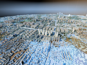 city aerial view Modèle 3D