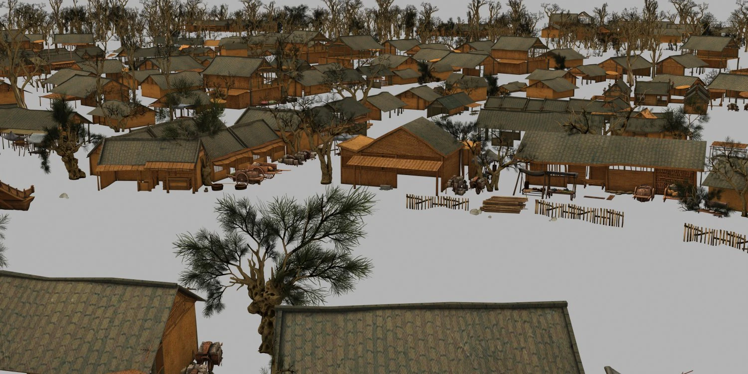 ancient painting architecture 3D Model .c4d .max .obj .3ds .fbx .stl .blend