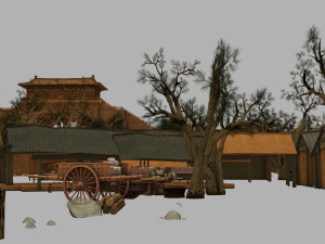 ancient painting architecture 3D Model