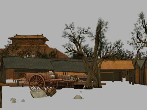 ancient painting architecture 3D Model