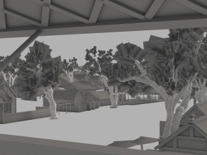 ancient painting architecture 3D Model