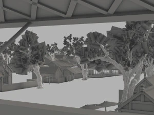 ancient painting architecture 3D Model