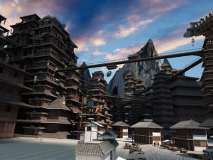 ancient street Modello 3D