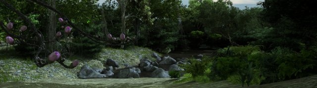 mountain forest 3D Модель .c4d .max .obj .3ds .fbx .stl .blend 