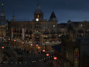 shanghai film and tv park 3D 模型